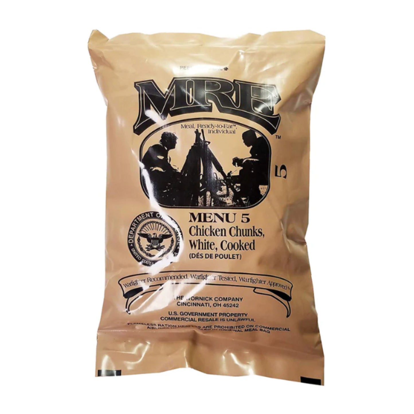 Military MRE Single Meal (Chicken Chunks )