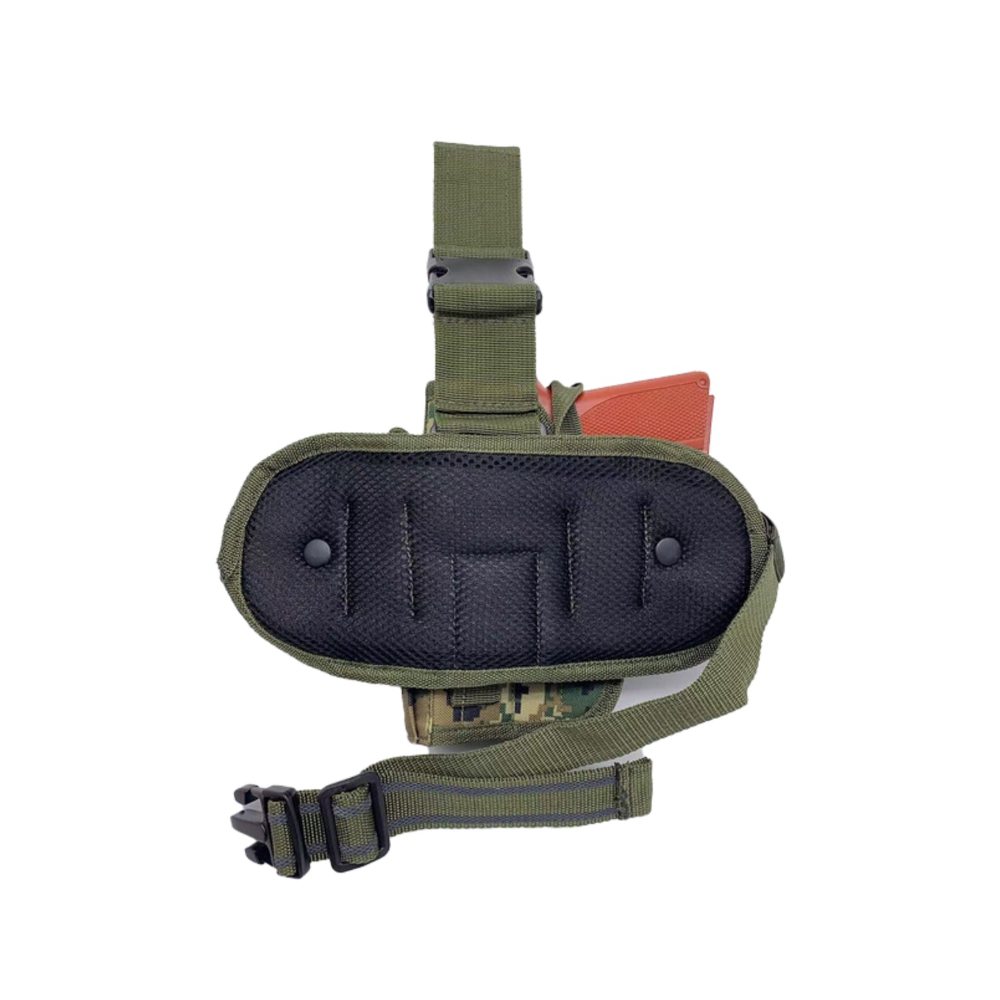 Low Profile Tactical Drop Leg Holster With Magazine Pouch – Right Handed Tactical Thigh Holster