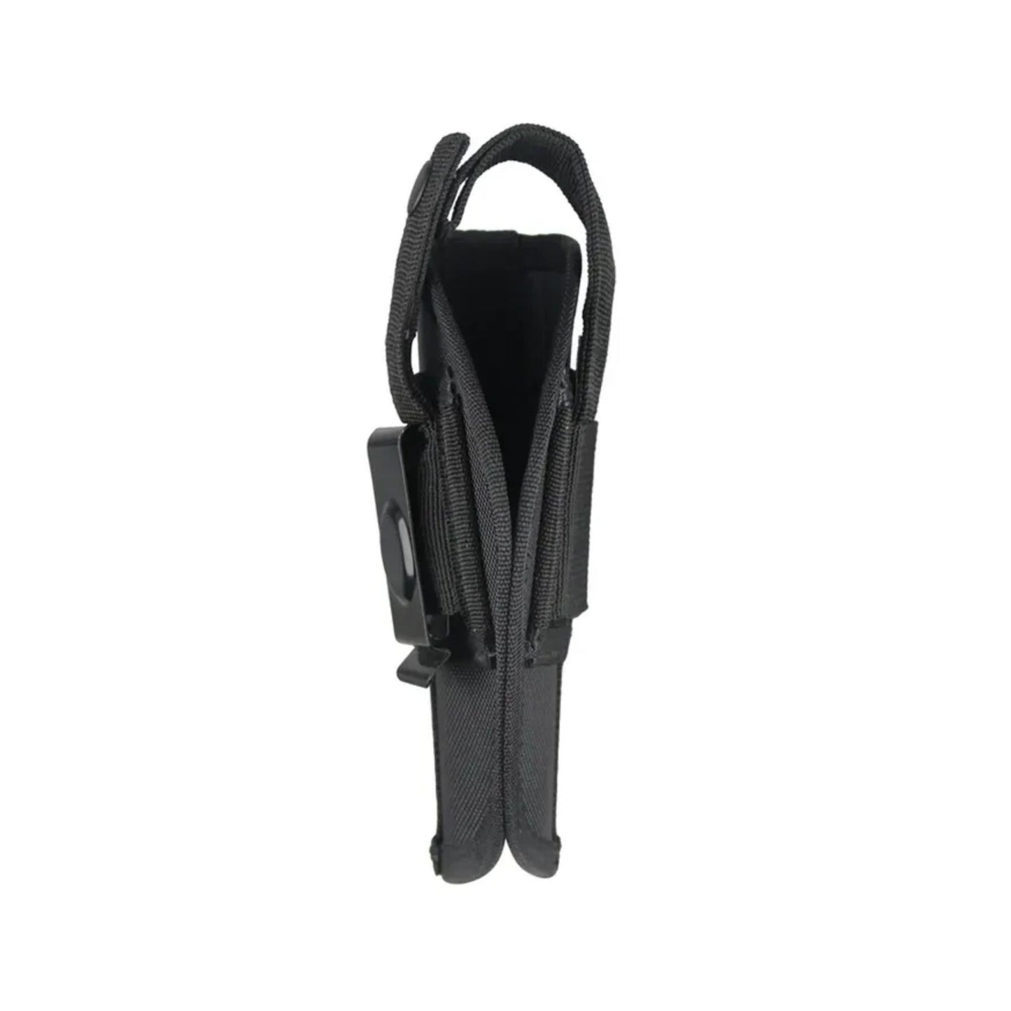 Low Profile Tactical Pistol Holster w/ Spare Mag Pocket & Belt Clip – Black