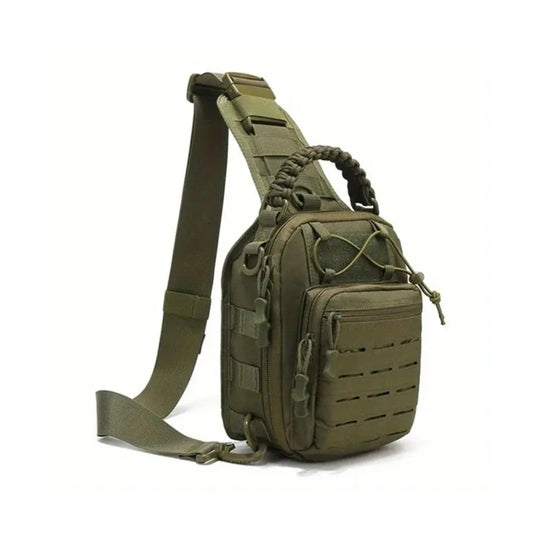 Laser Cut CCW Tactical Sling Bag with Paracord Handle- 1000D