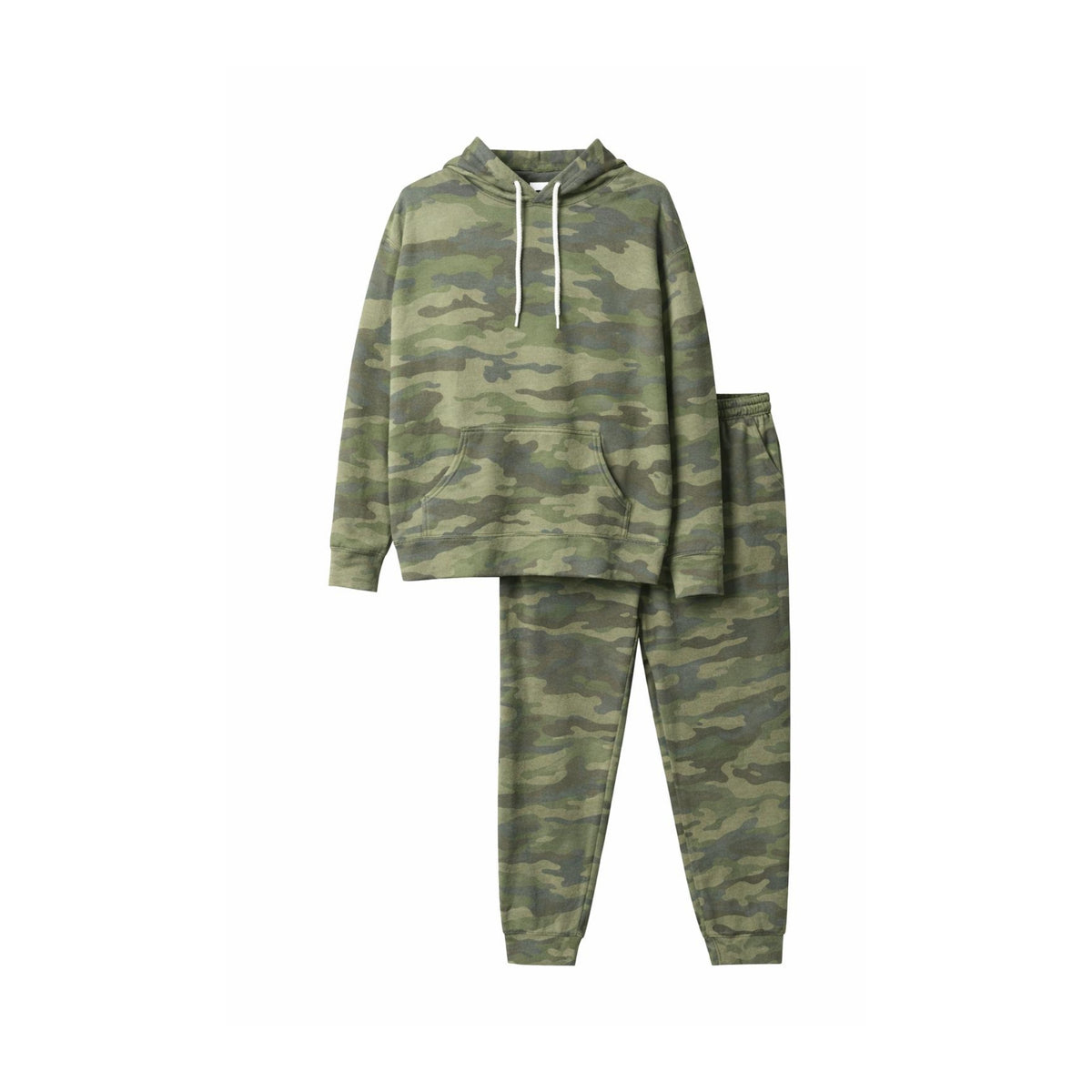 Woodland Camo Hoodie & Jogger Set – Comfortable Matching Lounge & Casual Wear