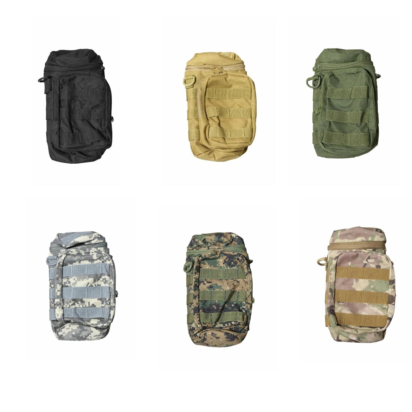 Juice Box Tactical MOLLE Utility Pouch – Compact Dual Pocket Gear Pouch with Bladder Port