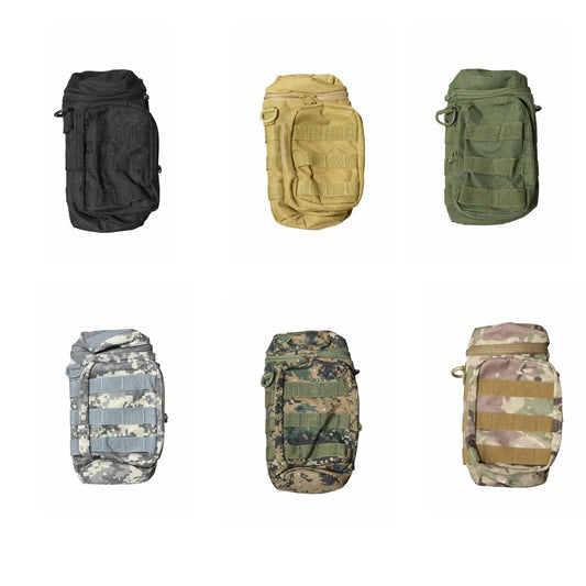 Juice Box Tactical MOLLE Utility Pouch – Compact Dual Pocket Gear Pouch with Bladder Port