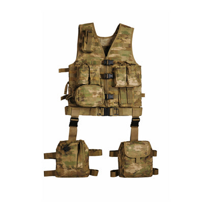 Tactical MOLLE System 10 Piece Ambidextrous Deluxe Modular Web Vest