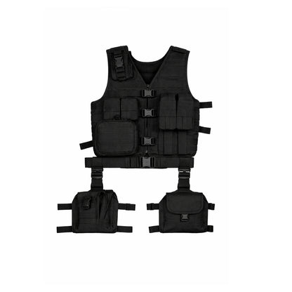 Tactical MOLLE System 10 Piece Ambidextrous Deluxe Modular Web Vest