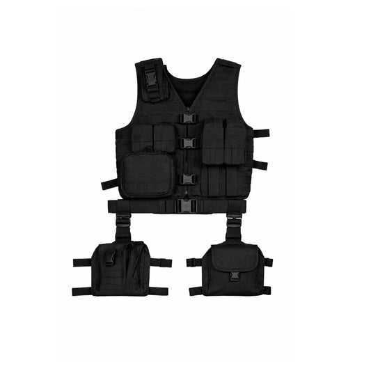 Tactical MOLLE System 10 Piece Ambidextrous Deluxe Modular Web Vest