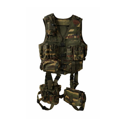 Tactical MOLLE System 10 Piece Ambidextrous Deluxe Modular Web Vest