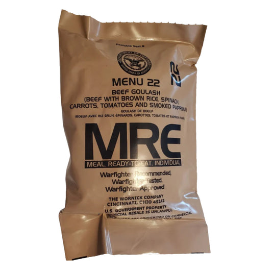 Military MRE Single Meal (Beef Goulash )