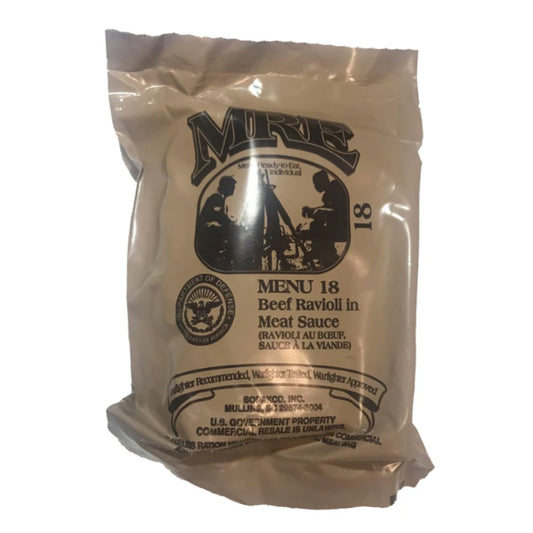 Military MRE Single Meal (Beef Ravioli )