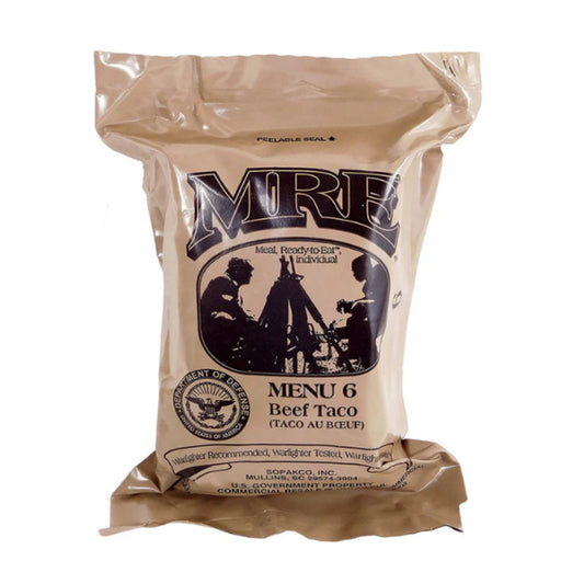 Military MRE Single Meal (Beef Taco )