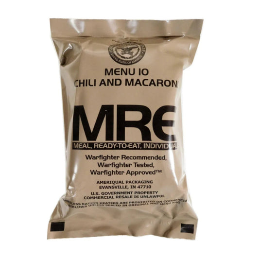 Military MRE Single Meal (Chili & Macaroni )
