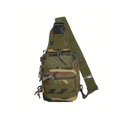 Tactical Crossbody CCW Sling Bag – Waterproof MOLLE EDC Chest Pack with Multi-Compartment Storage