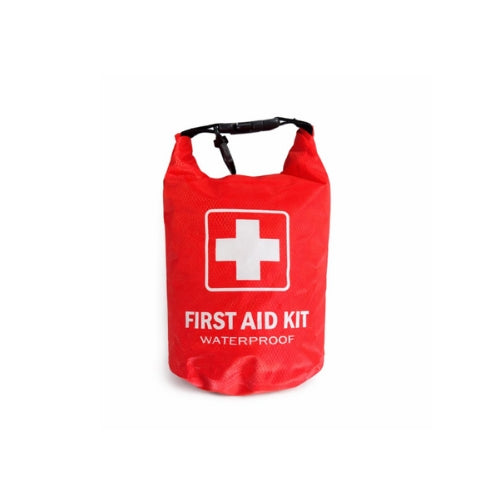 100-Piece First Aid Kit in  Red Waterproof Dry Bag