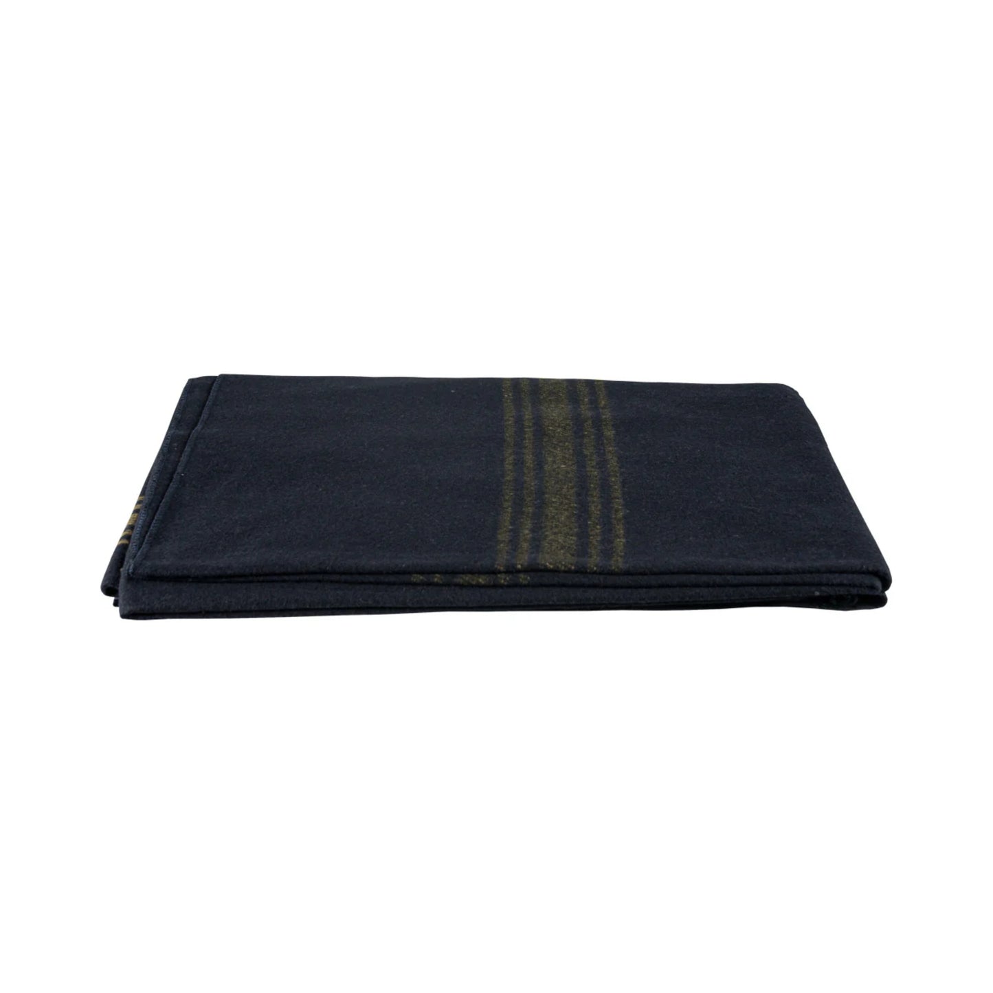 Wool Blanket- Yellow Striped Navy
