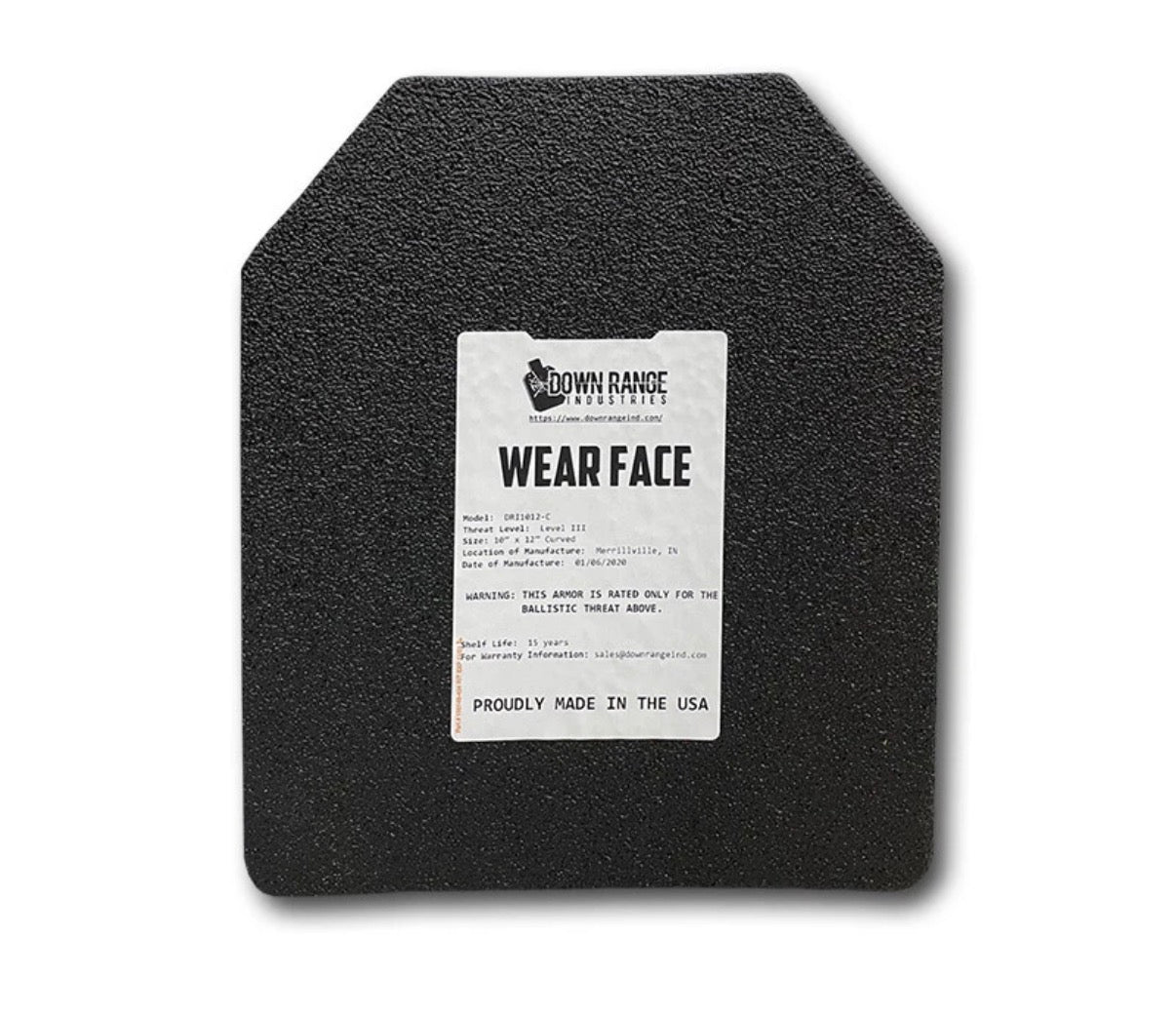 Down Range Body Armor AR500 Level-3 Plate Set