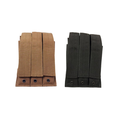 Tactical MOLLE Hook and Loop 3 Mag Pouch