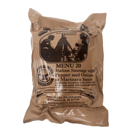 Military MRE Single Meal (Italian Sausage in Marinara Sauce )
