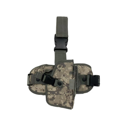 Low Profile Tactical Drop Leg Holster With Magazine Pouch – Right Handed Tactical Thigh Holster