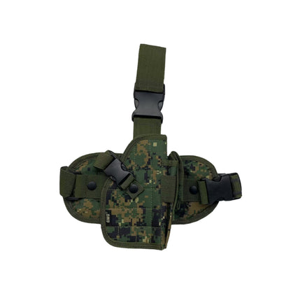 Low Profile Tactical Drop Leg Holster With Magazine Pouch – Right Handed Tactical Thigh Holster