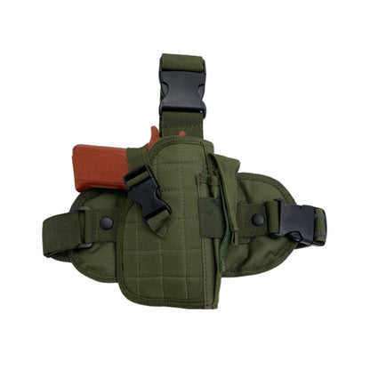 Low Profile Tactical Drop Leg Holster With Magazine Pouch – Right Handed Tactical Thigh Holster