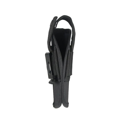 Low Profile Tactical Pistol Holster w/ Spare Mag Pocket & Belt Clip – Black
