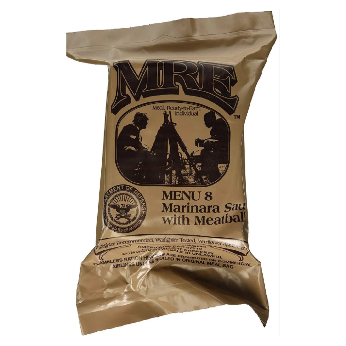 Military MRE Single Meal (Meatballs w/Marinara )