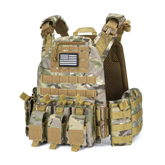 QRX Plate Carrier – Quick Release Tactical Vest | Durable 900D Nylon | Adjustable Fit | MOLLE Compatible