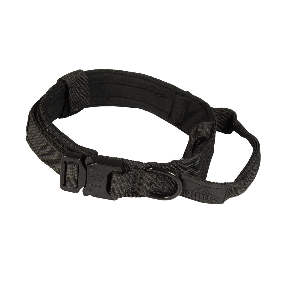 Red Rock K9 Tactical Collar with Handle & Quick-Release Buckle