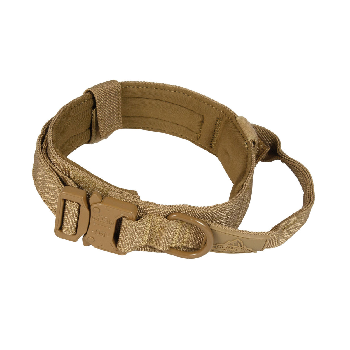 Red Rock K9 Tactical Collar with Handle & Quick-Release Buckle