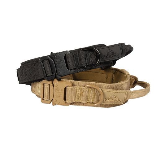 Red Rock K9 Tactical Collar with Handle & Quick-Release Buckle