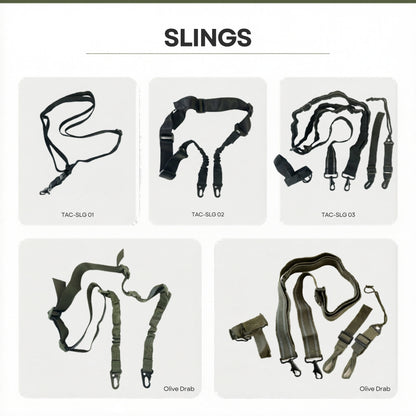 Tactical 1 Point, 2 Point & 3 Point Rifle Slings – Adjustable Heavy Duty Gun Slings