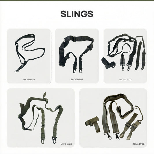 Tactical 1 Point, 2 Point & 3 Point Rifle Slings – Adjustable Heavy Duty Gun Slings