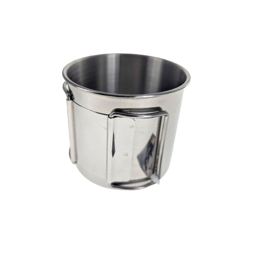 12 fl oz Stainless Steel Camp Mug with Folding Handles