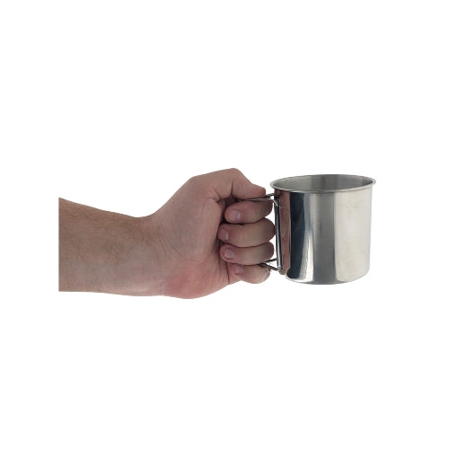 12 fl oz Stainless Steel Camp Mug with Folding Handles