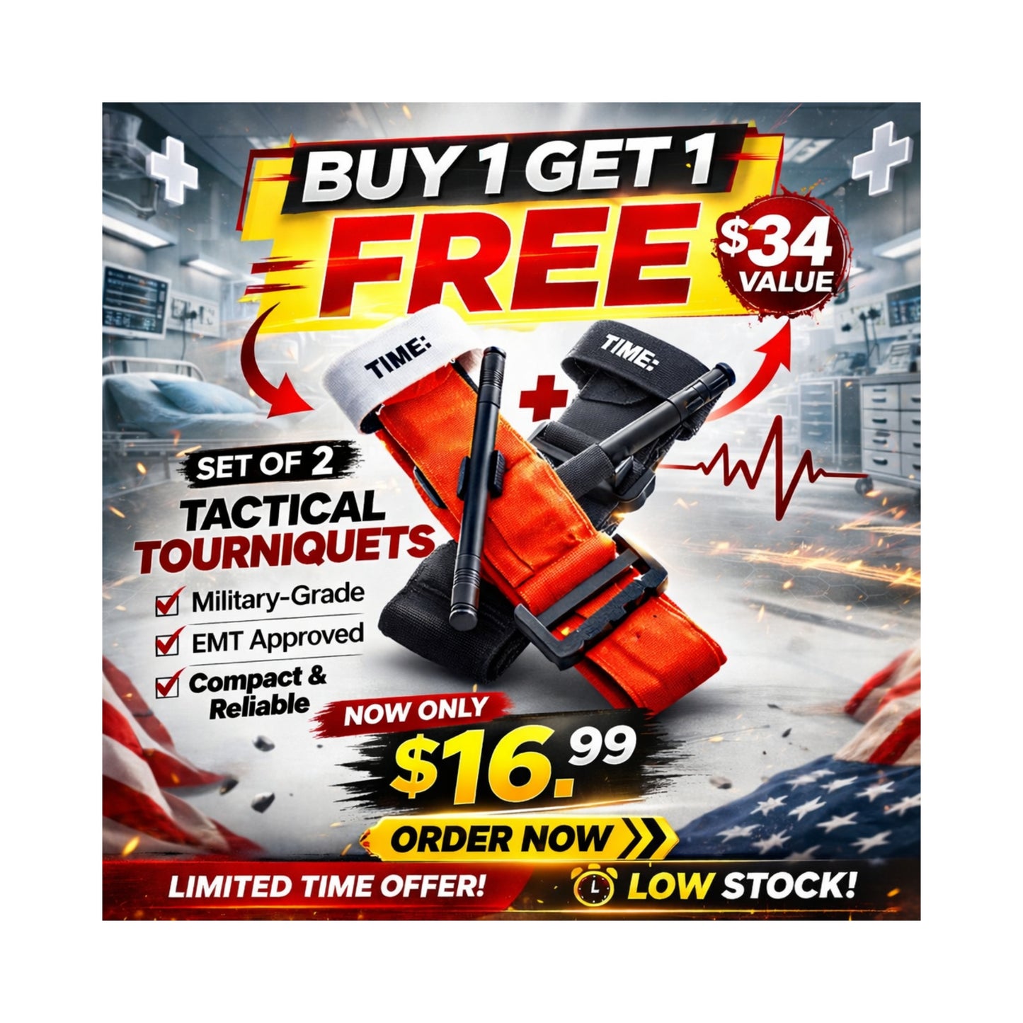 Buy One Get One FREE Tactical Tourniquets