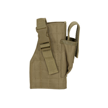 Voodoo Tactical MOLLE Holster with Attached Mag Pouch – Adjustable Pistol Holster for .380 to .45 Caliber Handguns