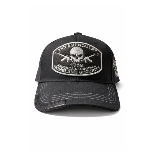 2nd Amendment Tactical Snapback Hat – Black “Homeland Security 1789” Cap