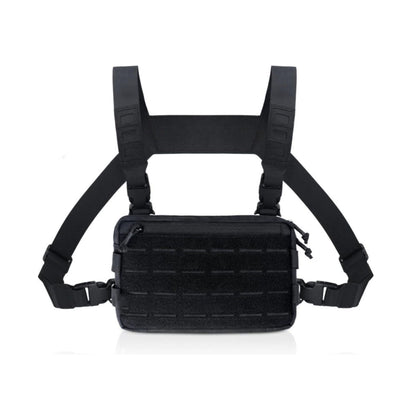 Tactical Laser Cut Admin Chest Rig with Quick-Disconnect Buckles – Lightweight MOLLE Chest Rig