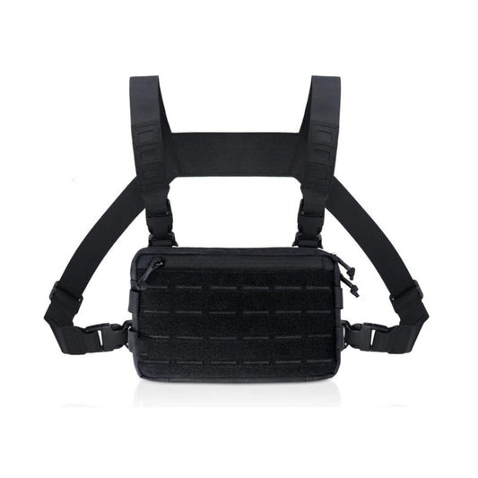 Tactical Laser Cut Admin Chest Rig with Quick-Disconnect Buckles – Lightweight MOLLE Chest Rig