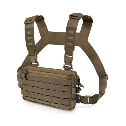 Tactical Laser Cut Admin Chest Rig with Quick-Disconnect Buckles – Lightweight MOLLE Chest Rig