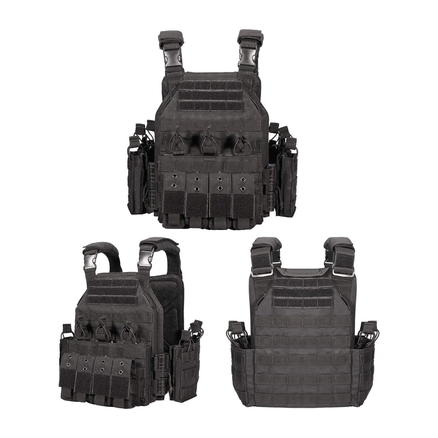 Quick Detach Tactical Vest – MOLLE Hunting Vest with Multi-Pocket Storage | One Size Fits Most