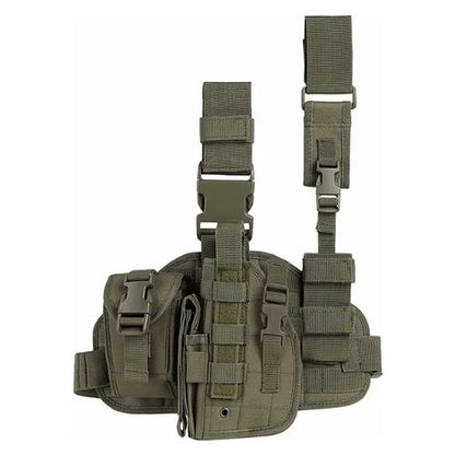 Tactical Drop-Leg Thigh Holster with Magazine Pouch