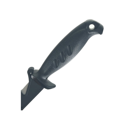 11" Black Fillet Knife with Hard Sheath – 6.25" Stainless Steel Blade