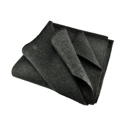 Gray Wool Blend Blanket – 51" x 80" | 50% Wool | 2 lbs