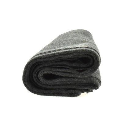 Gray Wool Blend Blanket – 51" x 80" | 50% Wool | 2 lbs