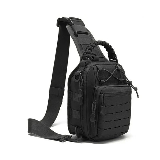 Laser Cut CCW Tactical Sling Bag with Paracord Handle- 1000D
