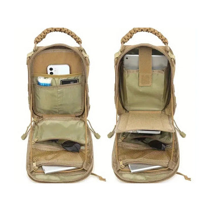 Laser Cut CCW Tactical Sling Bag with Paracord Handle- 1000D