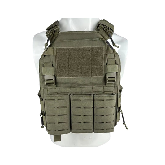 LaserLine Tactical Vest Plate Carrier – Laser Cut Multi-Pouch Quick Release System
