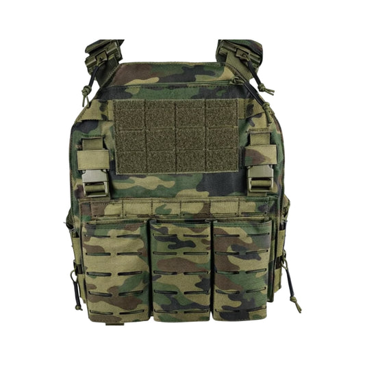 LaserLine Tactical Vest Plate Carrier – Laser Cut Multi-Pouch Quick Release System