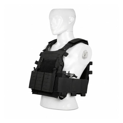 RapidFlex Tactical Vest with Pouches – Quick Release Lightweight Vest with Elastic Sides